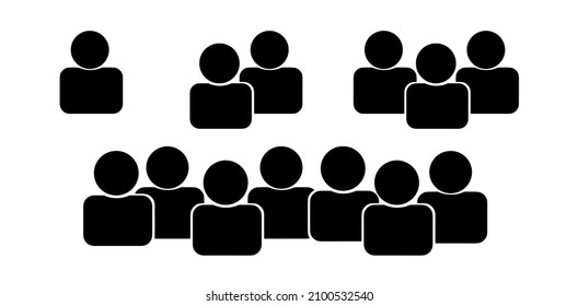 social network concept Team icon vector set