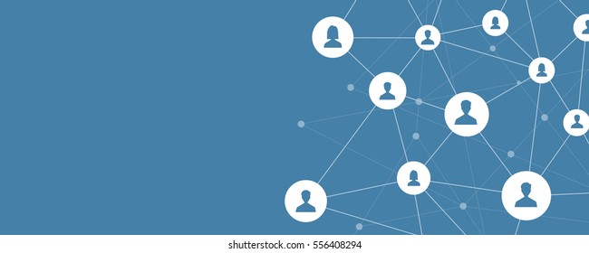  social network connection and online business concept. and global business  communication concept .flat vector for web banner background