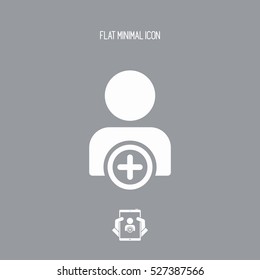 Social network contact icon
