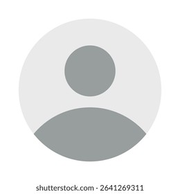Social network default profile picture avatar icon isolated vector illustration