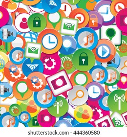 Social network design background