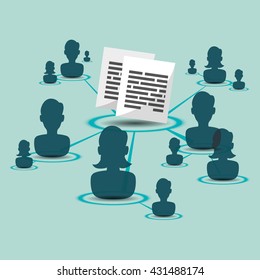 Social network design. Social media icon. Isolated illustration