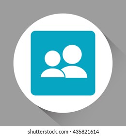 social network design. media icon. Flat illustration, vector graphic