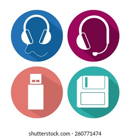 Social Network design over white background, vector illustration