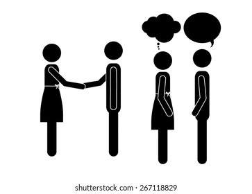 Social Network design over white background, vector illustration
