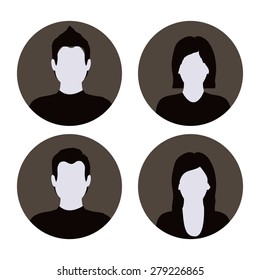 Social Network design over white background, vector illustration