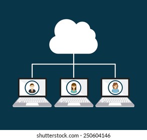 social network design, vector illustration eps10 graphic 