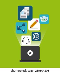 social network design, vector illustration eps10 graphic 