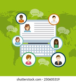 social network design, vector illustration eps10 graphic 