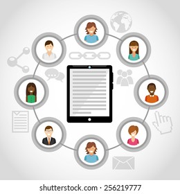 social network design, vector illustration eps10 graphic 