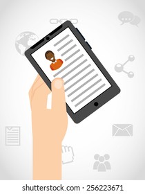 social network design, vector illustration eps10 graphic 