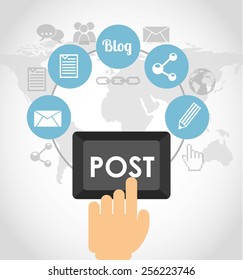 social network design, vector illustration eps10 graphic 