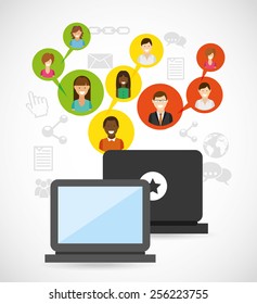 social network design, vector illustration eps10 graphic 
