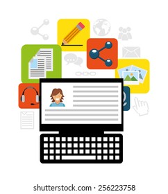 social network design, vector illustration eps10 graphic 