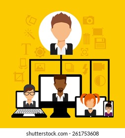 social network design, vector illustration eps10 graphic 