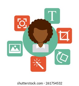 social network design, vector illustration eps10 graphic 