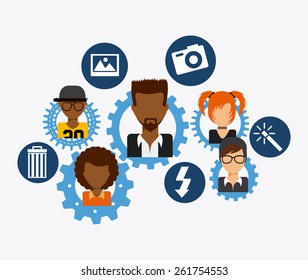 social network design, vector illustration eps10 graphic 