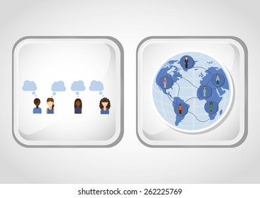 social network design, vector illustration eps10 graphic 