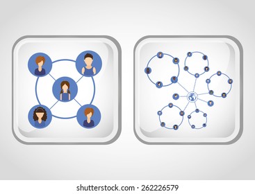 social network design, vector illustration eps10 graphic 