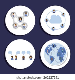 social network design, vector illustration eps10 graphic 