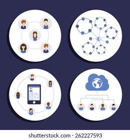 social network design, vector illustration eps10 graphic 