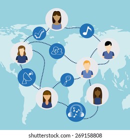 social network design, vector illustration eps10 graphic