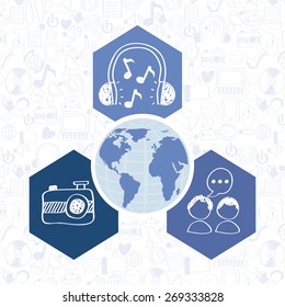 social network design, vector illustration eps10 graphic 
