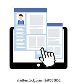 social network design, vector illustration eps10 graphic 