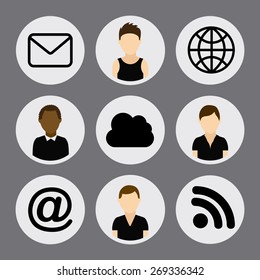 social network design, vector illustration eps10 graphic 