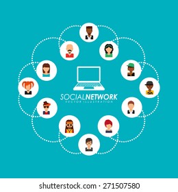 social network design, vector illustration eps10 graphic 