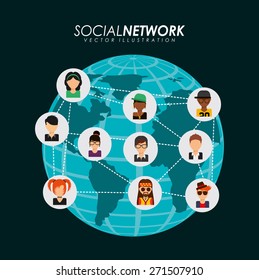 social network design, vector illustration eps10 graphic 