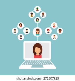 social network design, vector illustration eps10 graphic 