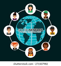 social network design, vector illustration eps10 graphic 