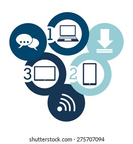 social network design, vector illustration eps10 graphic 