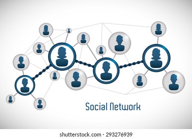 Social network design, vector illustration eps 10.