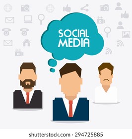 Social network design, vector illustration eps 10.
