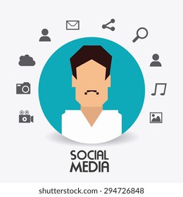 Social network design, vector illustration eps 10.