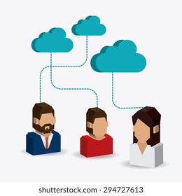 Social network design, vector illustration eps 10.