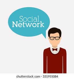 social network design, vector illustration eps10 graphic 
