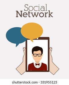 social network design, vector illustration eps10 graphic 