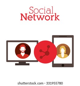 social network design, vector illustration eps10 graphic 