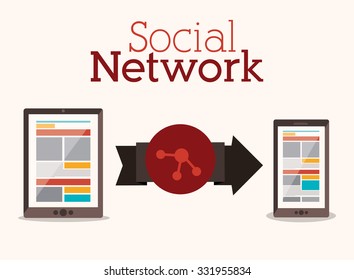 social network design, vector illustration eps10 graphic 