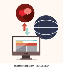 social network design, vector illustration eps10 graphic 