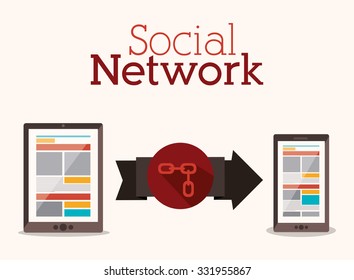 social network design, vector illustration eps10 graphic 