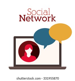 social network design, vector illustration eps10 graphic 