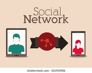 social network design, vector illustration eps10 graphic 