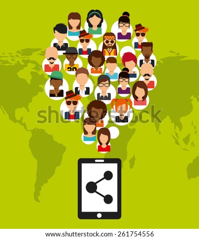 social network design, vector illustration eps10 graphic 