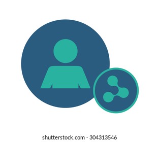 Social Network digital design, vector illustration 10 eps graphic