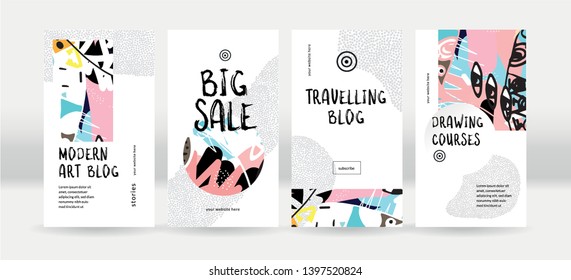 social network elegant stories template