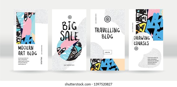 social network elegant stories template